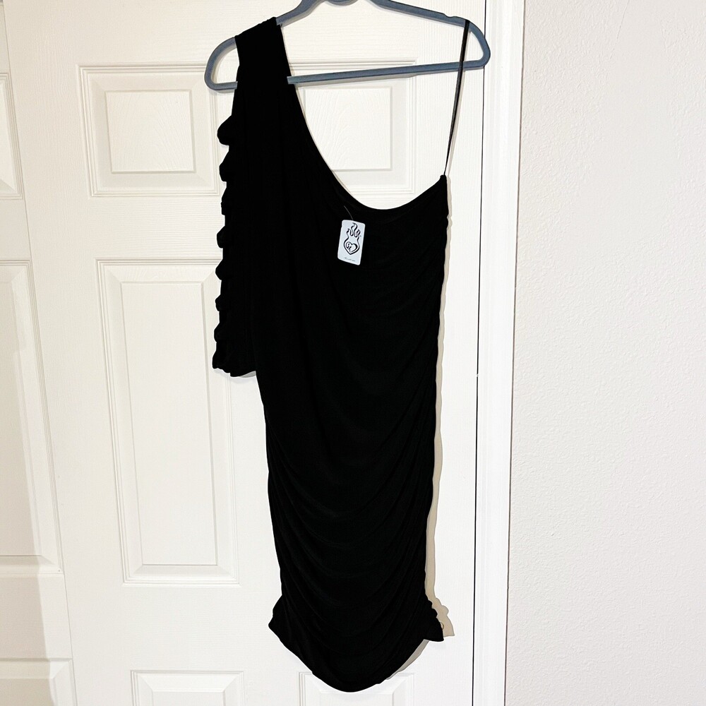 Torrid Vintage Y2K Womens 3XL Dress Ruched One Shoulder Gothic USA